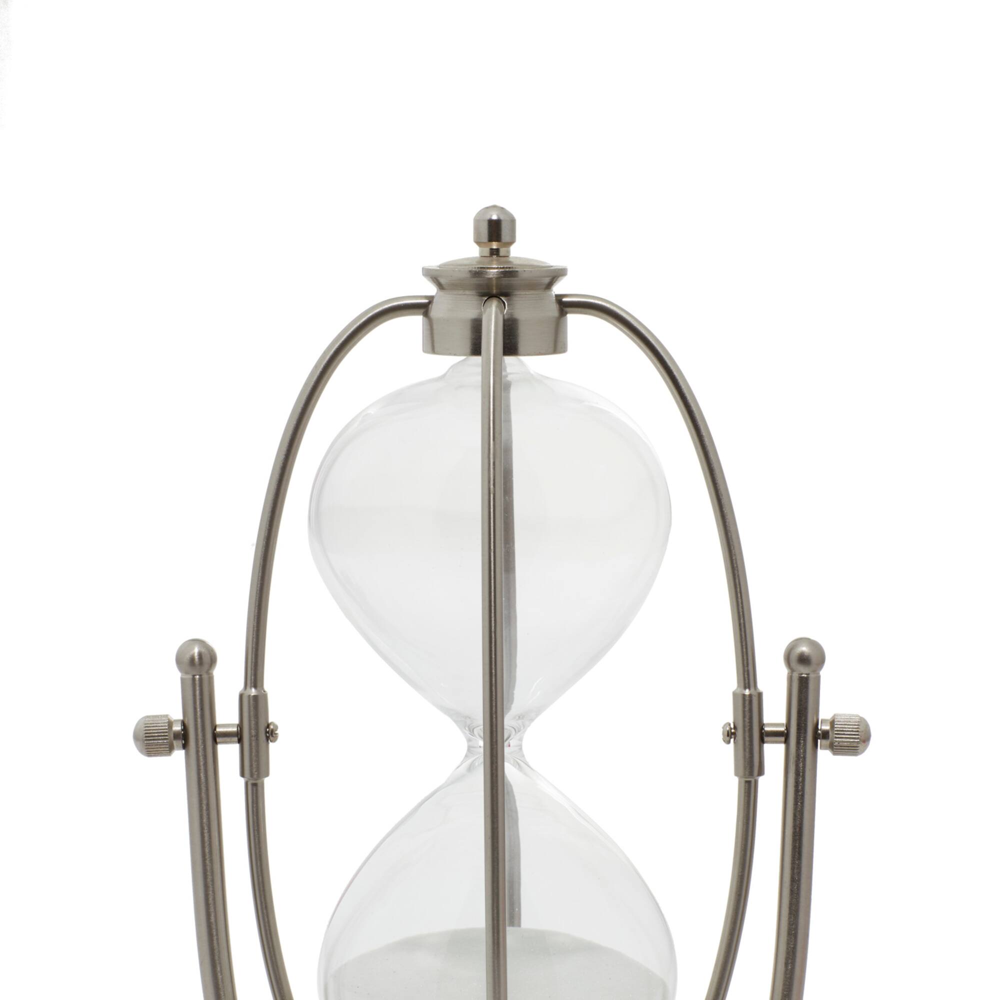 12" Silver Metal Glam Timer